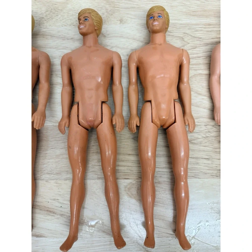 Ken Doll Lot 4 Naked Mattel 1980s Malibu Beach 1968 Body 1983 1988 Heads #14